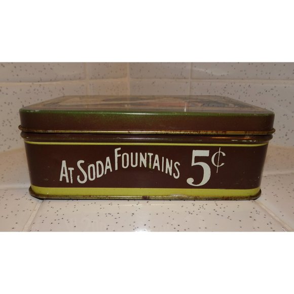 Vintage Coca Cola Queen Mary Tin w/ Note Pad collectible memorabilia stash box - Picture 9 of 11